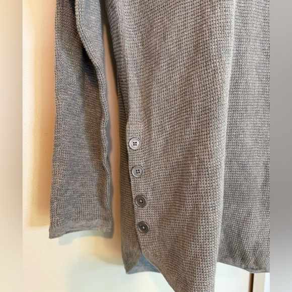 Michael Kors Light Gray Knit Sweater with Button Detail | NWT - Picture 4 of 7